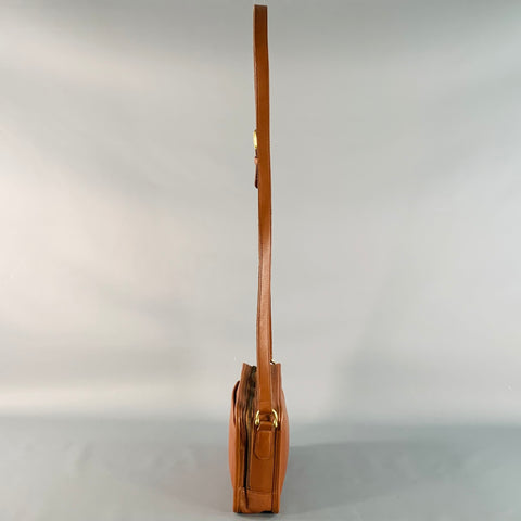COACH Vintage One Size Brown Camel Leather Crossbody Handbag
