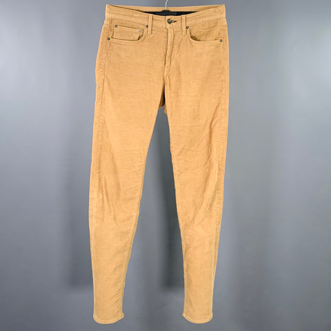 RAG & BONE Size 30 Tan Corduroy Cotton Blend Five Pockets Casual Pants