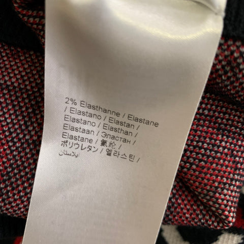 KENZO Size XL Black Red & White Monogram Cotton &  Nylon Sweatpants Casual Pants