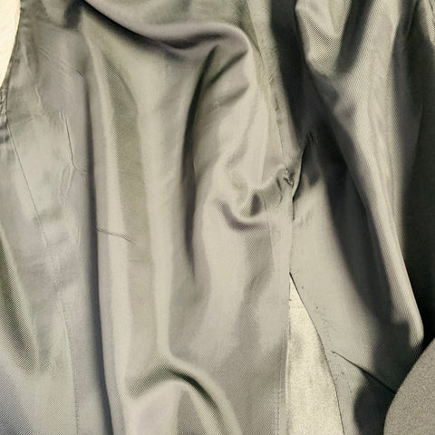 DRIES VAN NOTEN Size 36 Black Polyester Wool Single Breasted Notch Lapel Sport Coat