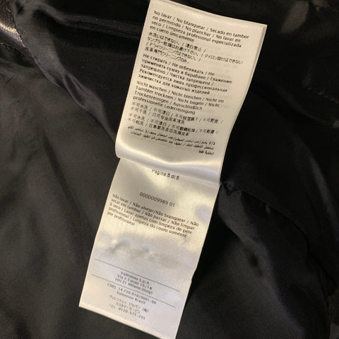 RED VALENTINO Spring 2016 Size 42 Black Leather Cropped Casual Top