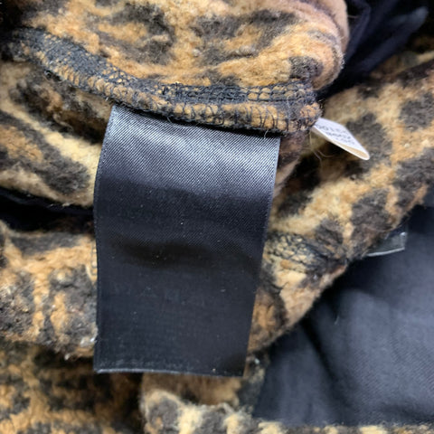 Y-3 Size S Brown Beige Animal Print Fleece Oversized Shorts