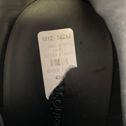 ALEXANDER MCQUEEN Size 10 Black Yellow Leather Low Top Sneakers