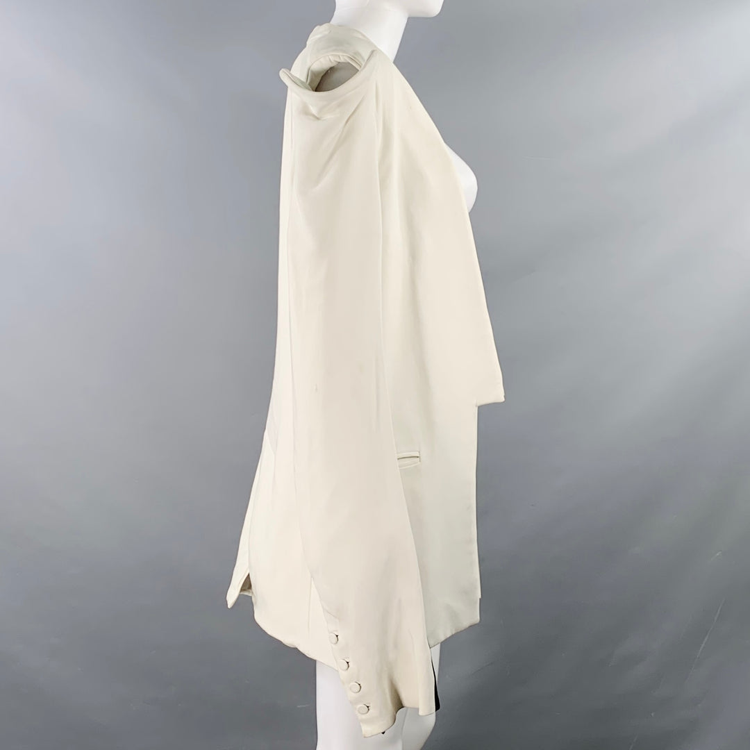 GARETH PUGH SS09 Size M White Black  Two Tone Open Front Coat