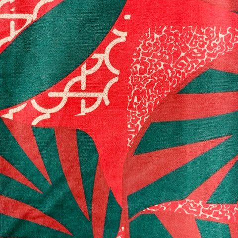 G-STAR By PHARRELL SS17 Size 30 Elwood X25 Red Green Batik Cotton Tapered Casual Pants