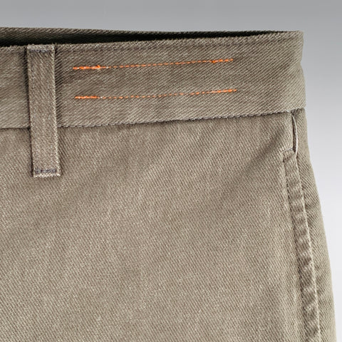 HIROSHI KATO Size 29 The Axe Grey Charcoal Twill Cotton Blend Flat Front Casual Pants