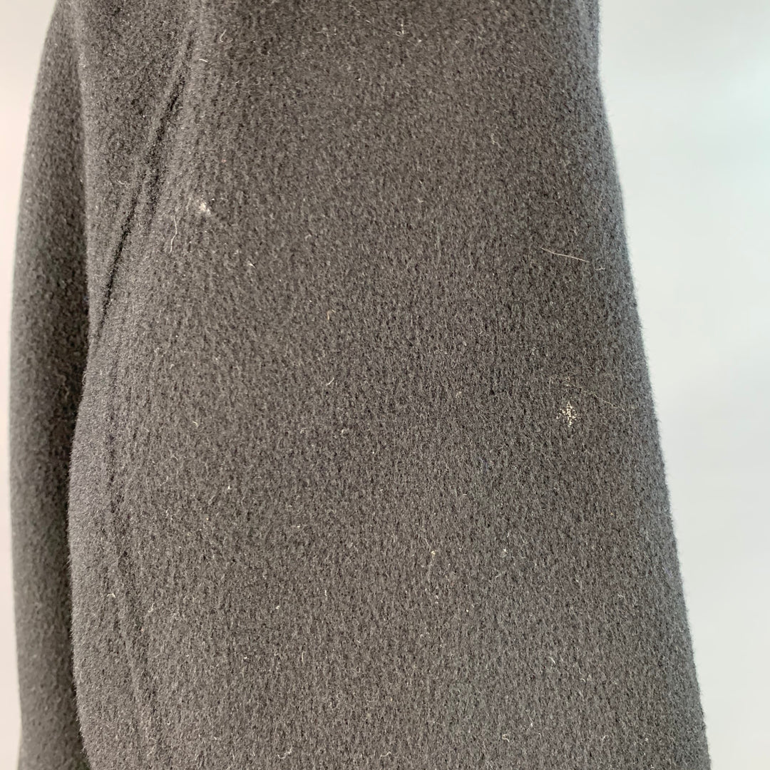 ACNE STUDIOS Size S Charles Black Wool Cashmere Notch Lapel Coat