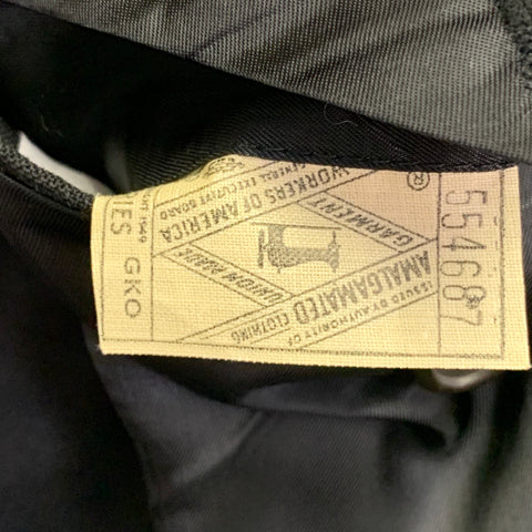 POLO by RALPH LAUREN Size 40 Regular Black Wool Peak Lapel Suit