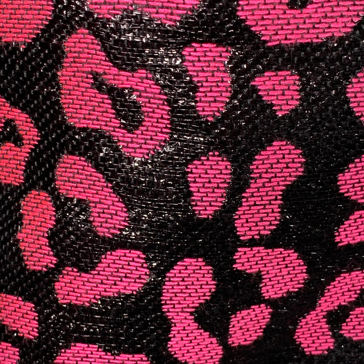 WALTER VAN BEIRENDONCK SS22 Size 38 Regular Sharp Blazer Black Hot Pink Sport Coat