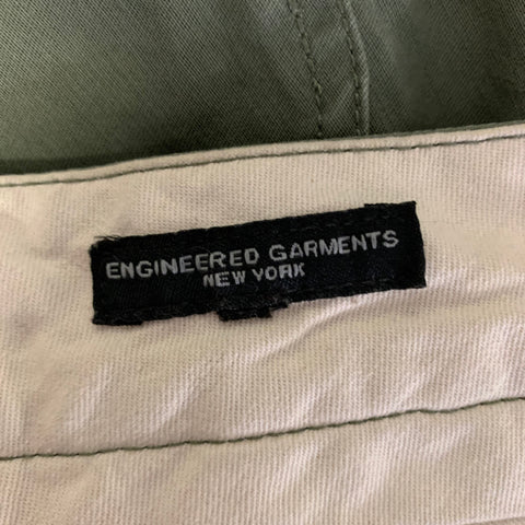 ENGINEERED GARMENTS Size 32 Green Khaki Cotton Military Casual Pants