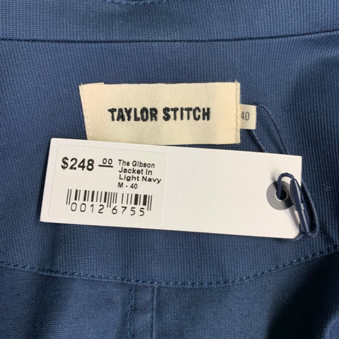 TAYLOR STITCH Size 40 Gibson Navy Cotton Blend Chore Jacket