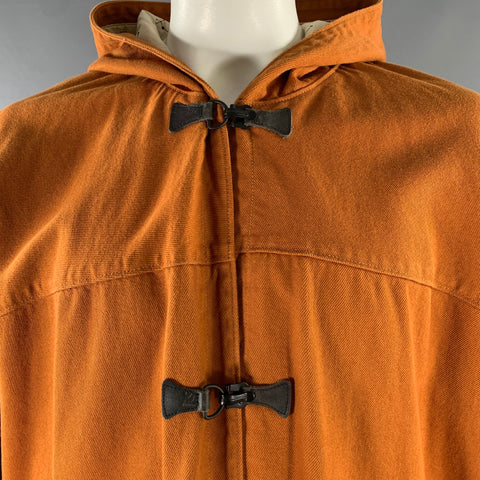 LEVI Size M Rust Cotton Parka Coat