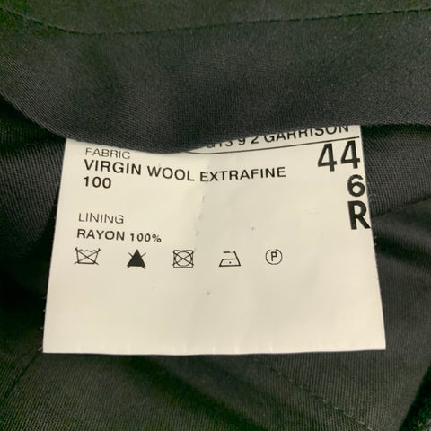POLO by RALPH LAUREN Size 44 Black Charcoal Nailhead Virgin Wool 3 Piece Suit