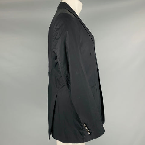 BURBERRY PRORSUM Taille 40 Manteau de sport en coton enduit noir