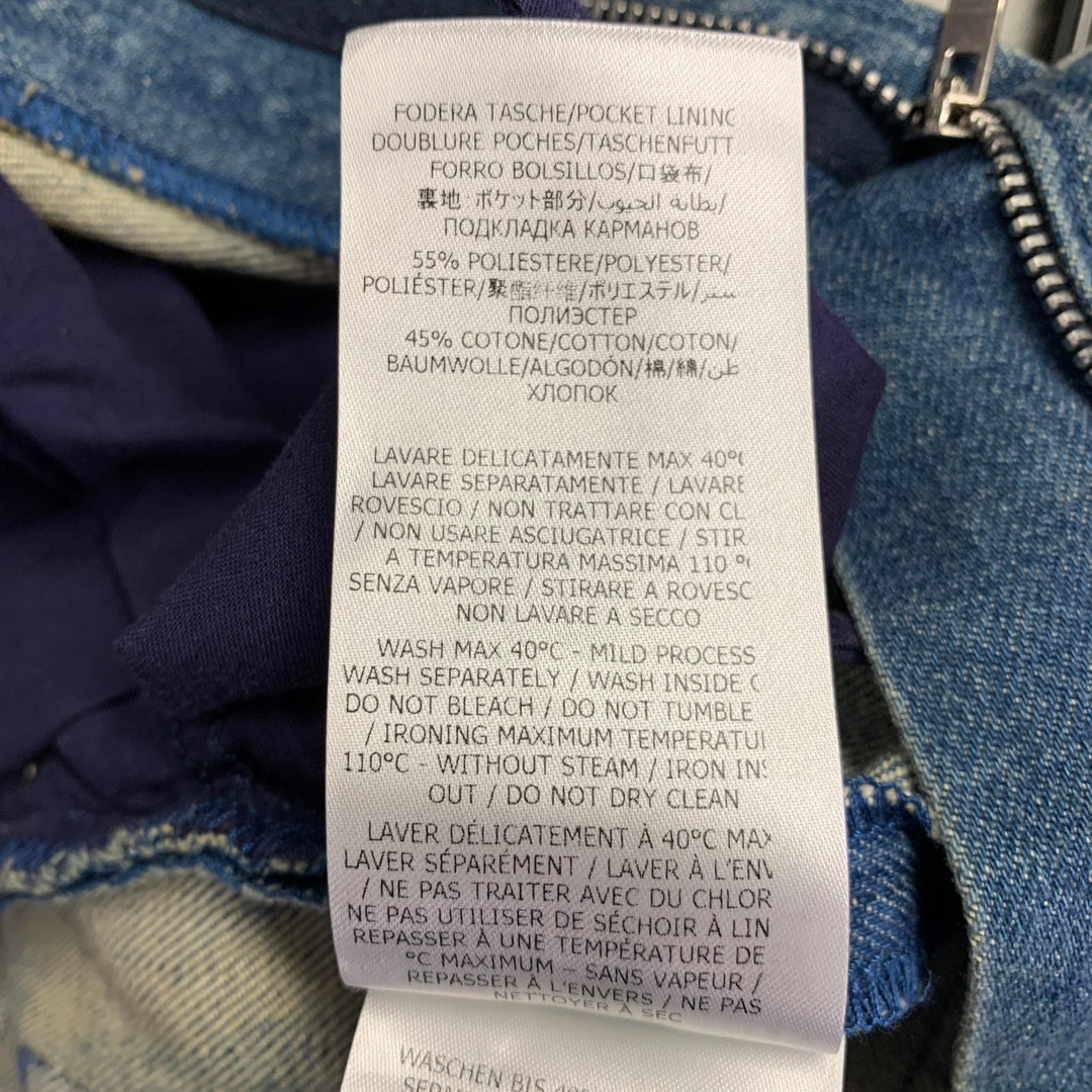 STELLA McCARTNEY Size XS Blue Light Blue Cotton Blend Jeans