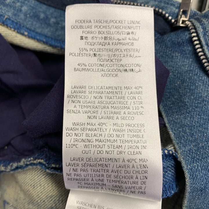 STELLA McCARTNEY Size XS Blue Light Blue Cotton Blend Jeans