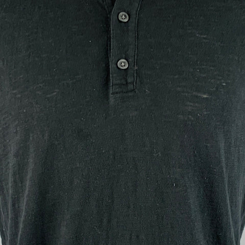 VINCE Polo Manga Corta Algodón Negro Talla M