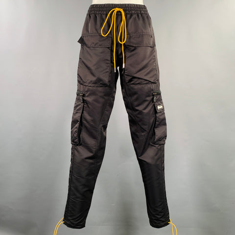 Pantalon cargo décontracté RHUDE taille XS en polyester noir