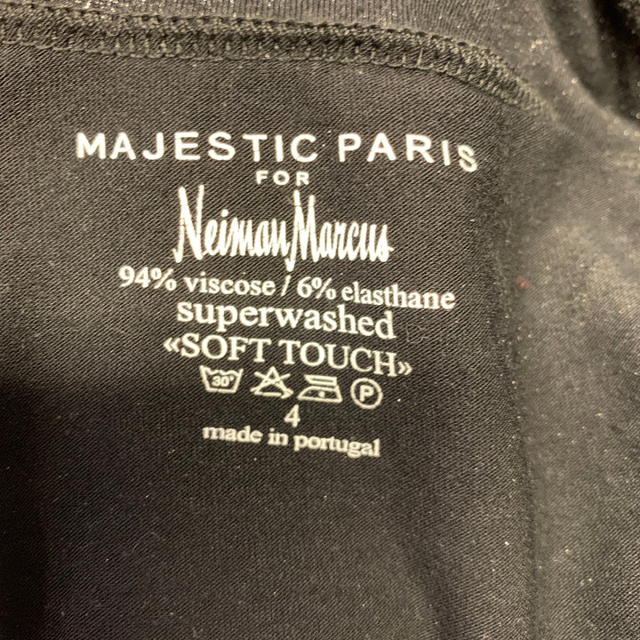 MAJESTIC Size 4 Glitter Turtleneck Pull Over