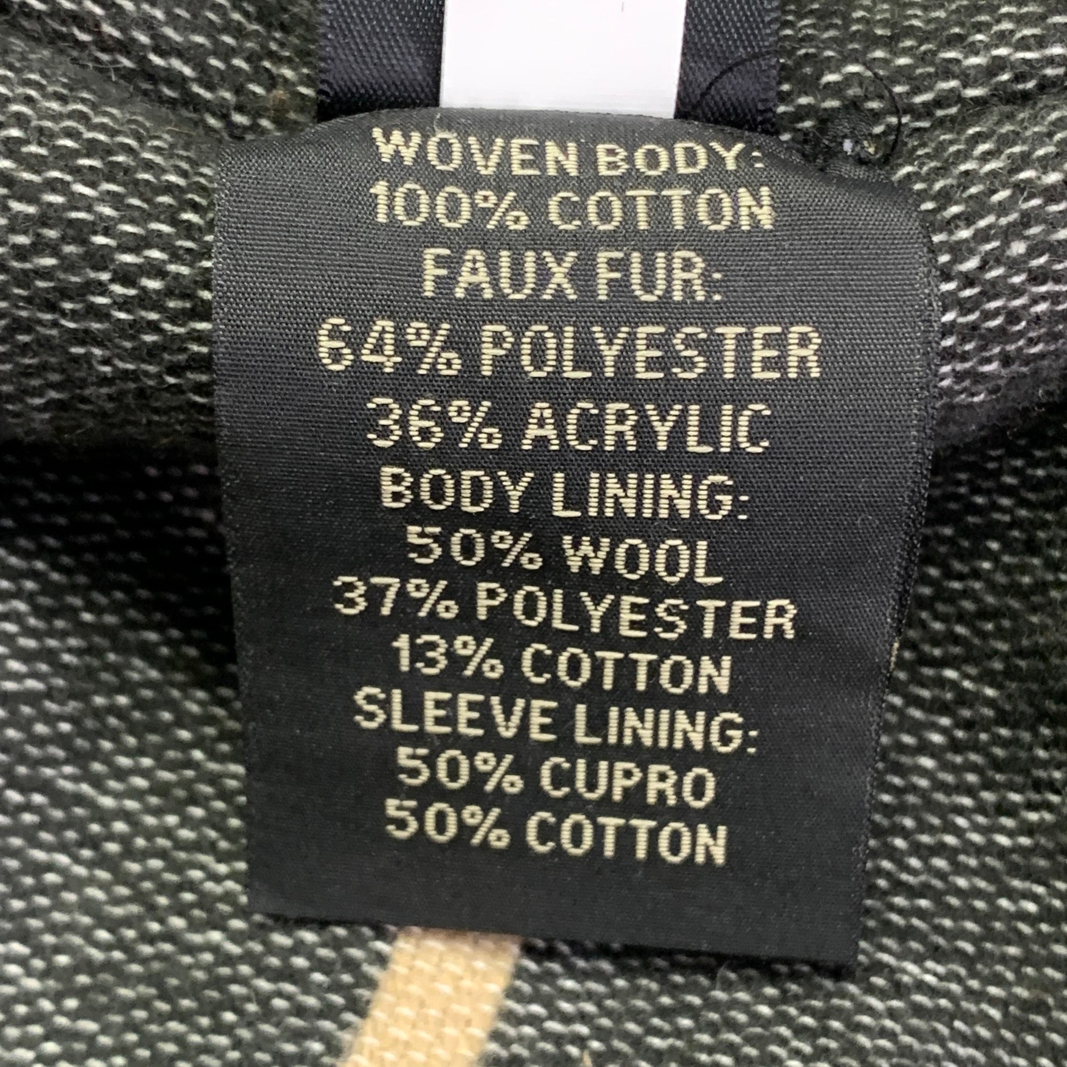 RRL by RALPH LAUREN Grizzly Boa Size XL Brown Black Denim Sherpa