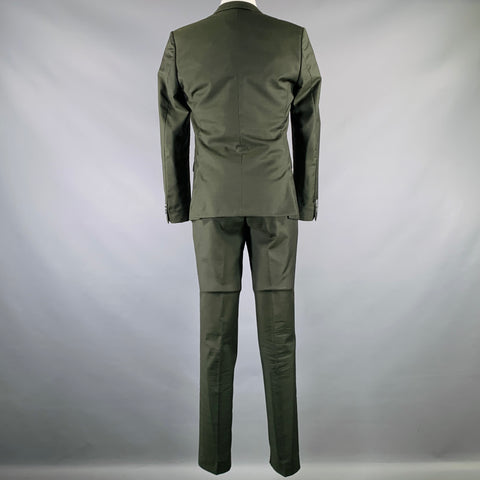 TIGER of SWEDEN Size 36 Forest Green Wool Notch Lapel Suit