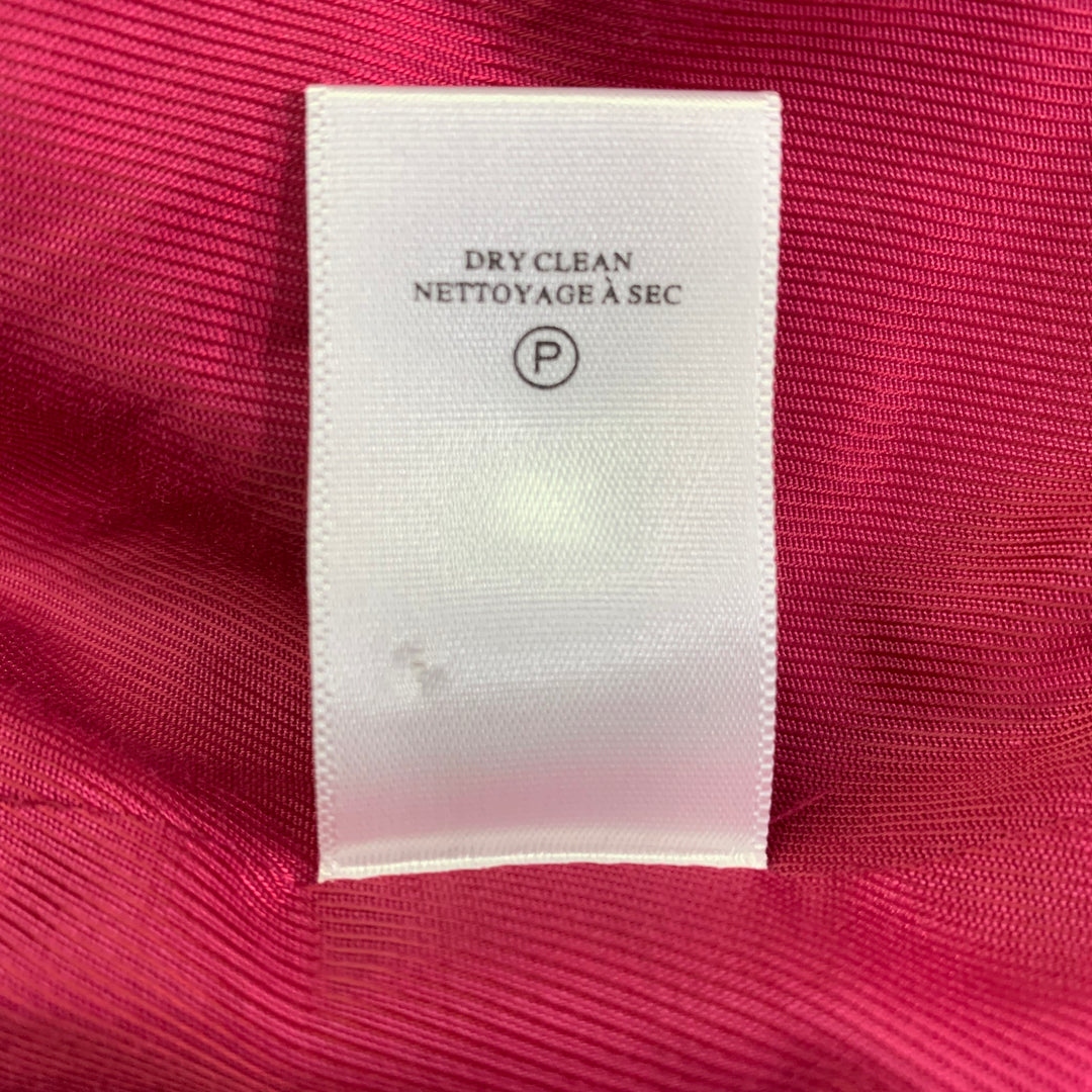 A.L.C. Size 6 Raspberry Red Velvet Peak Lapel Double Breasted Pantsuit