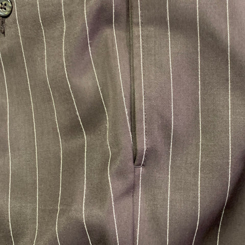POLO by RALPH LAUREN Size 40 Regular Brown Cream Pinstripe Notch Lapel Suit