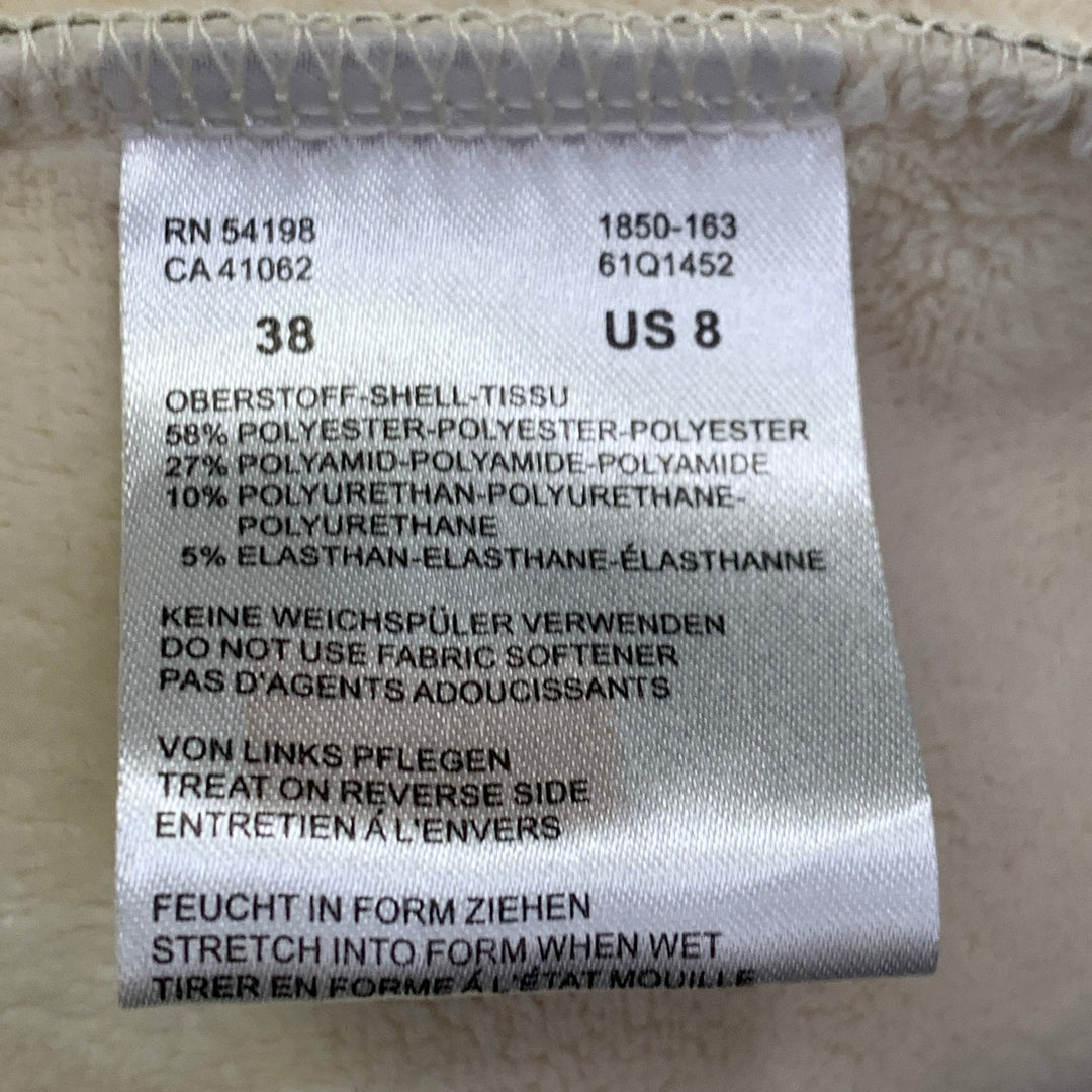 BOGNER Size M Cream Olive Polyester Blend Embroidered Hooded Jacket