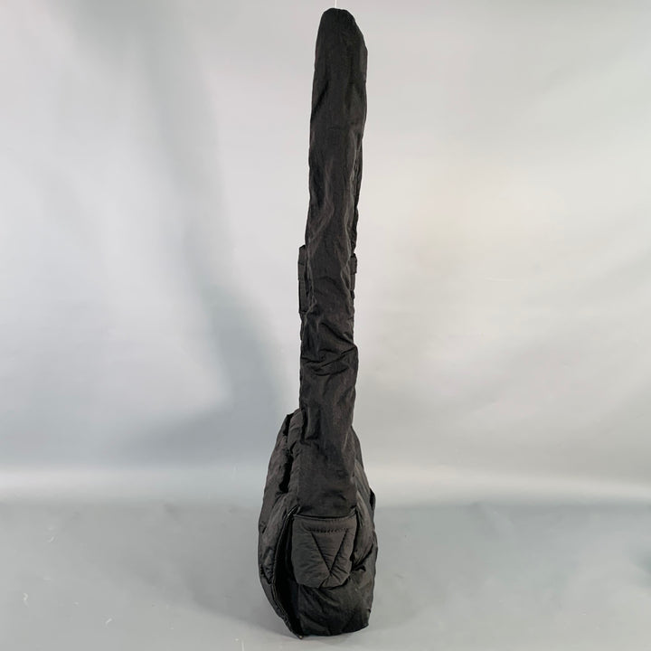 BOTTEGA VENETA Padded Tech Cassette Black Woven Nylon Cross Body Handbag