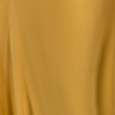 CALVIN KLEIN 205W39NYC Size 2 Yellow Silk Wool Layered Poncho Dress