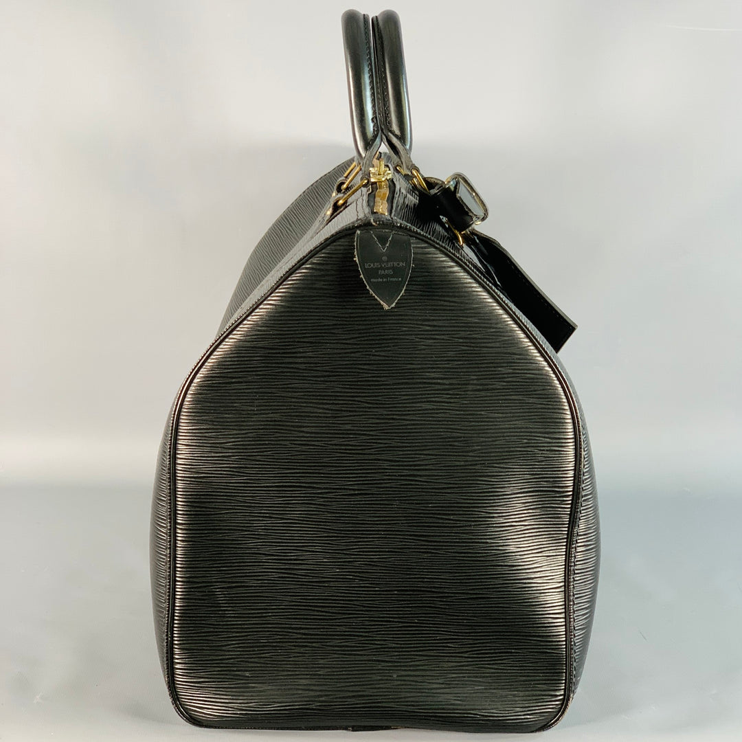 LOUIS VUITTON Keepall Black Epi Leather Duffle Bag