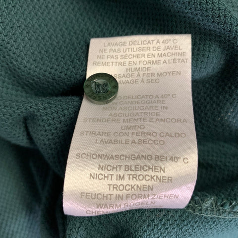 SUNSPEL Taille S Polo Vert en Coton Mesh Une Poche