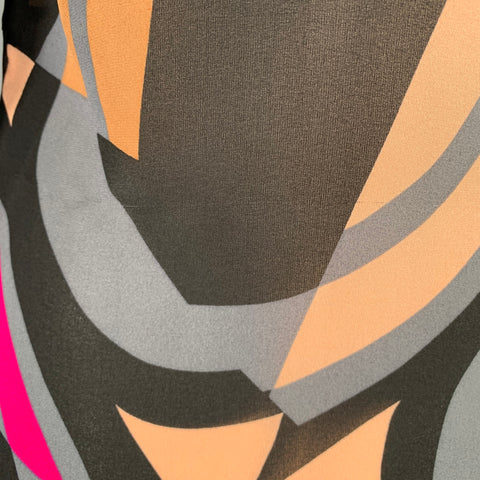 DIANE VON FURSTENBERG Size 8 Multi Color Silk Ruched V-Neck Blouse