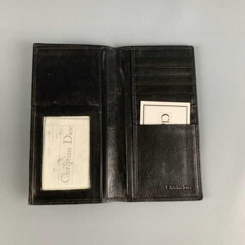 CHRISTIAN DIOR Black Leather Wallet
