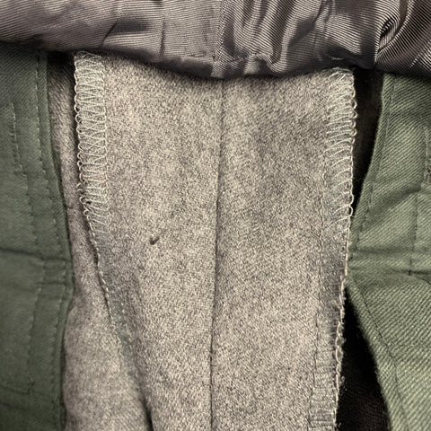 MAISON MARTIN MARGIELA Size 32 Grey Heather Wool Flat Front Dress Pants