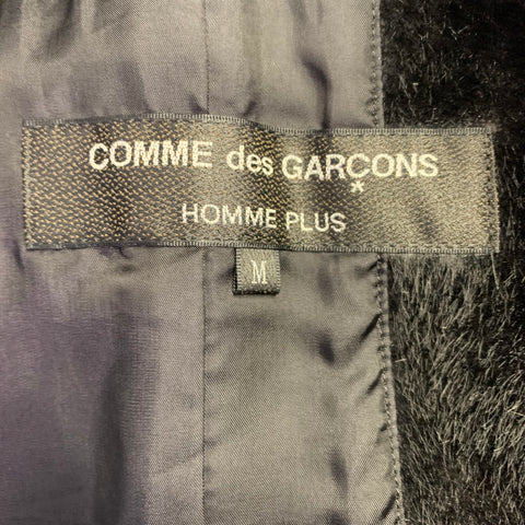 COMME des GARCONS HOMME PLUS Size M Black Faux Fur Removable Vest Jacket