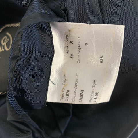 BRIONI Size 40 Navy Stripe Wool Tuxedo Sport Coat