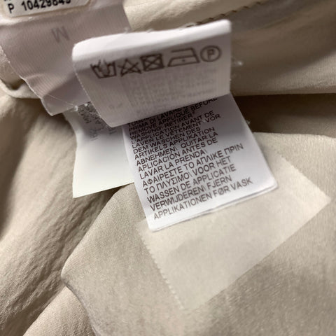 BRUNELLO CUCINELLI Size M Grey Light Grey Silk Blend Sleeveless Casual Top