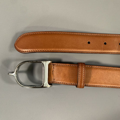 RALPH LAUREN Size 34 Brown Leather Belt