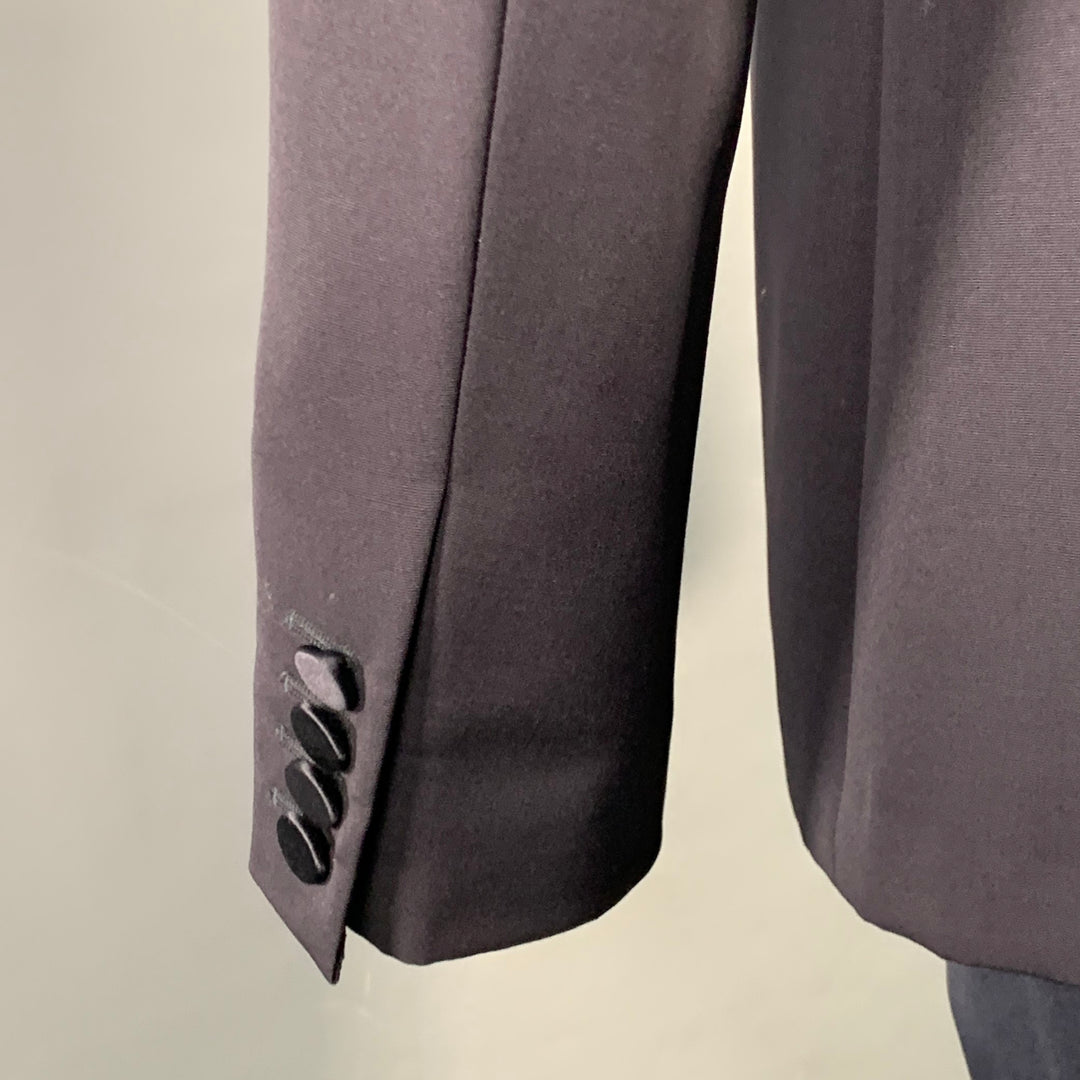 BURBERRY PRORSUM Size 40 Navy Wool Notch Lapel Tuxedo