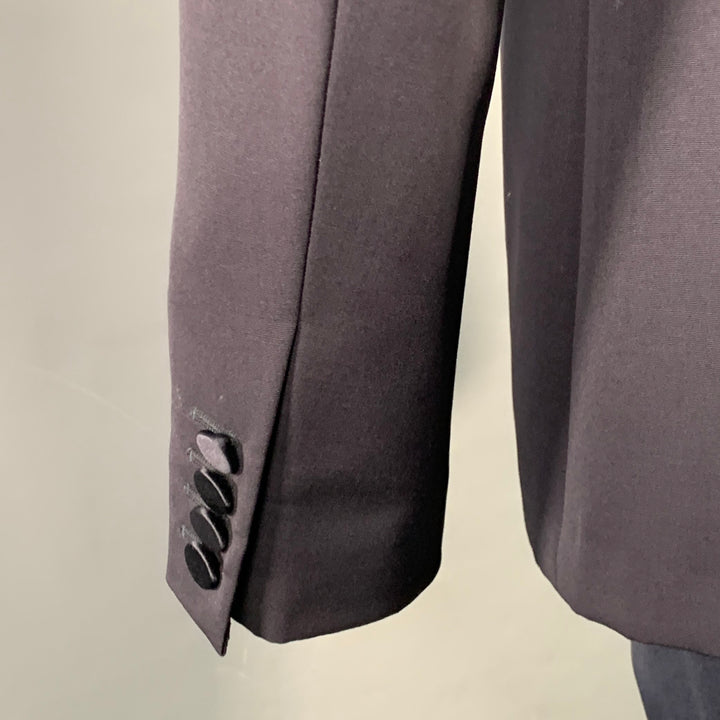BURBERRY PRORSUM Size 40 Navy Wool Notch Lapel Tuxedo
