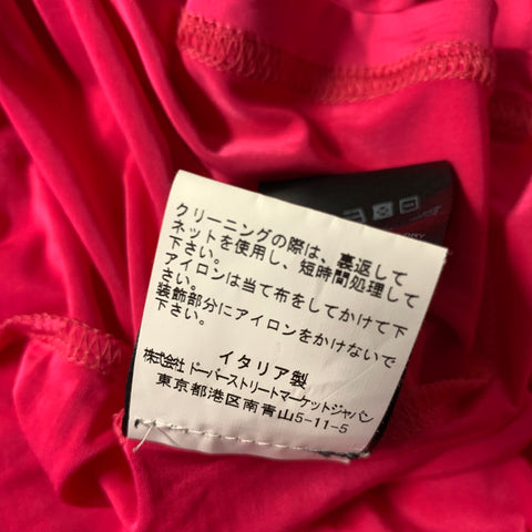 RAF SIMONS Size L Pink Viscose Blend Turtleneck Dress Top