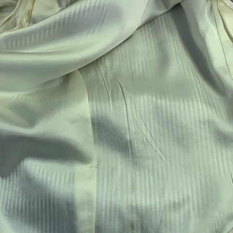 NEIMAN MARCUS Size 40 Blue White Stripe Seersucker Notch Lapel Suit