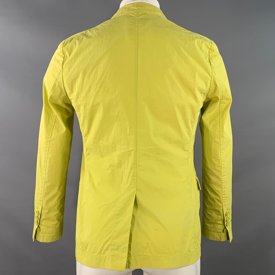 VIKTOR & ROLF Size 38 Yellow Cotton Blend Single Breasted Sport Coat