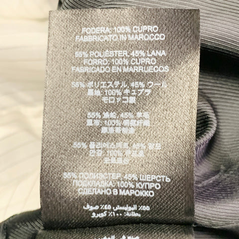 DRIES VAN NOTEN Size 36 Black Polyester Wool Single Breasted Notch Lapel Sport Coat
