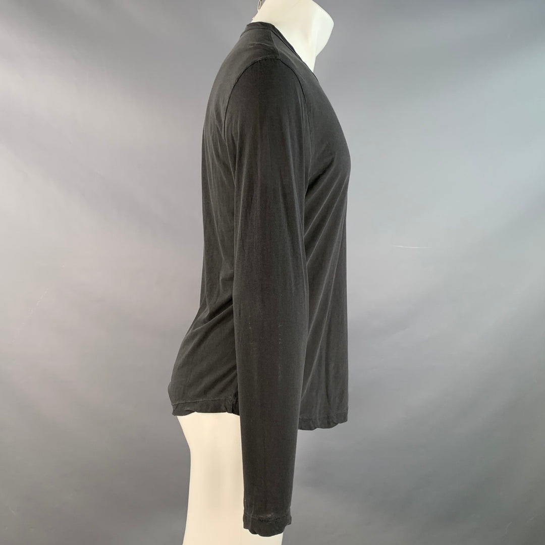 JAMES PERSE Size S Grey Cotton Long Sleeve T-shirt