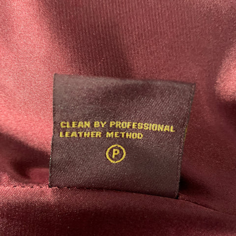 HAL RUBENSTEIN Size M Burgundy Leather Jacket Blazer