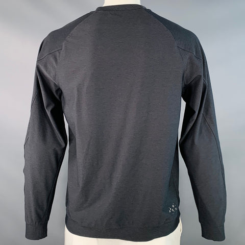A.P.C. Size L Black Polyester Blend Long Sleeve Sweatshirt