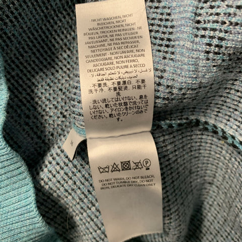JW ANDERSON Size M Blue Multi Color Knitted Wool Blend Crew Neck Sweater