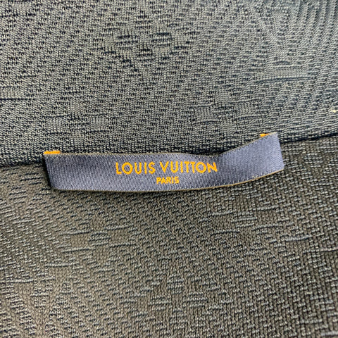 LOUIS VUITTON Size M -Technical Tracksuit- Navy Monogram Zip Up Tracksuit